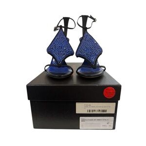 Daniela Funari Women's Leather Black Stelletos Made In Italy NWT